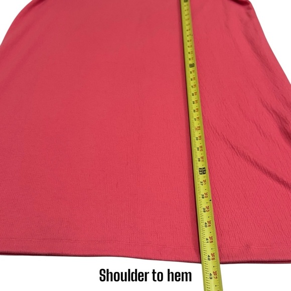 Jessica Simpson Pink Textured Midi Summer Spring Dress Women’s Size XL - Picture 11 of 12